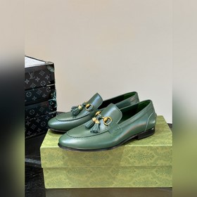 Gucci — высококачественные мужские кожаные туфли на высокой подош