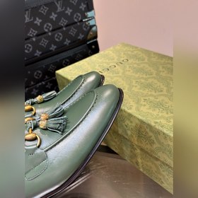 Gucci — высококачественные мужские кожаные туфли на высокой подош