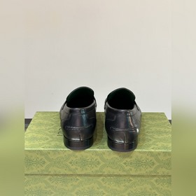 Gucci — высококачественные мужские кожаные туфли на высокой подош