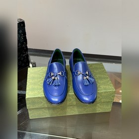 Gucci — высококачественные мужские кожаные туфли на высокой подош