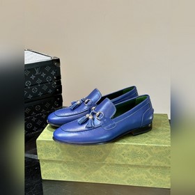 Gucci — высококачественные мужские кожаные туфли на высокой подош