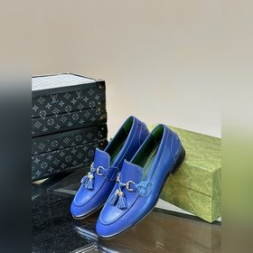 Gucci — высококачественные мужские кожаные туфли на высокой подош