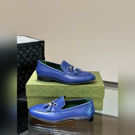 Gucci — высококачественные мужские кожаные туфли на высокой подош