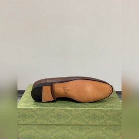 Gucci — высококачественные мужские кожаные туфли на высокой подош