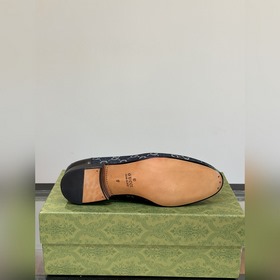 Gucci — высококачественные мужские кожаные туфли на высокой подош