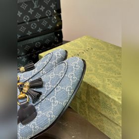 Gucci — высококачественные мужские кожаные туфли на высокой подош
