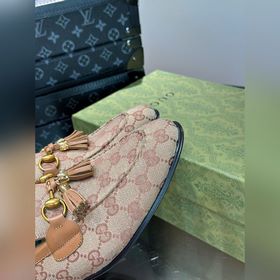 Gucci — высококачественные мужские кожаные туфли на высокой подош