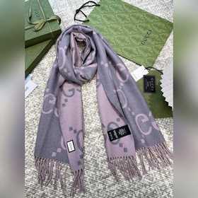 Gucci Новый большой двусторонний шарф из кашемира Размер： 45*200