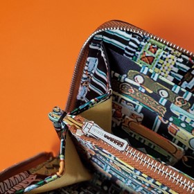 Hermes кошелек на молнии, внешняя часть из кожи Epsom, внутренняя