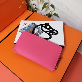 Hermes кошелек на молнии, внешняя часть из кожи Epsom, внутренняя