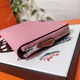 Hermes кошелек на молнии, внешняя часть из кожи Epsom, внутренняя