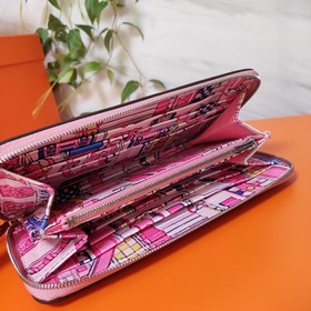 Hermes кошелек на молнии, внешняя часть из кожи Epsom, внутренняя