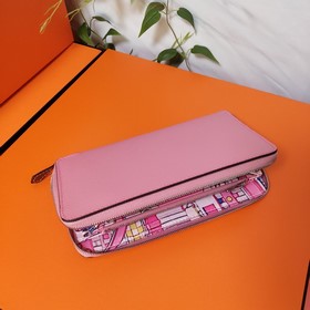 Hermes кошелек на молнии, внешняя часть из кожи Epsom, внутренняя