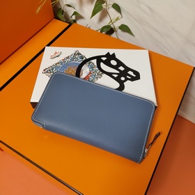 Hermes кошелек на молнии, внешний материал Epsom, внутренний слой