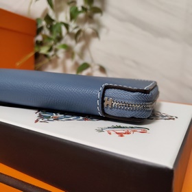 Hermes кошелек на молнии, внешний материал Epsom, внутренний слой