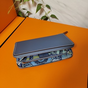 Hermes кошелек на молнии, внешний материал Epsom, внутренний слой