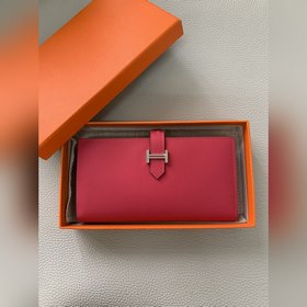 Bearn Длинный кошелек/портфель 17,5 см, импортная кожа Epsom [роз