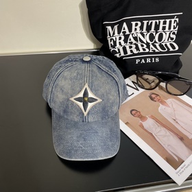 LV Louis Vuitton новая джинсовая кепка с вышивкой Усовершенствова