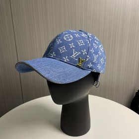 Новая оригинальная бейсболка LV Louis Vuitton, джинсовый узор LV,