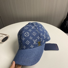 Новая оригинальная бейсболка LV Louis Vuitton, джинсовый узор LV,