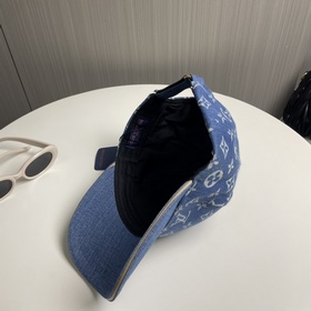 Новая оригинальная бейсболка LV Louis Vuitton, джинсовый узор LV,