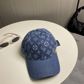 Новая оригинальная бейсболка LV Louis Vuitton, джинсовый узор LV,