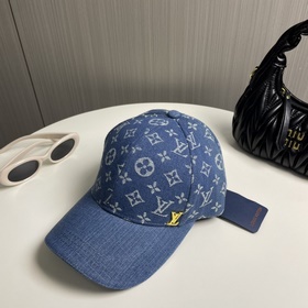 Новая оригинальная бейсболка LV Louis Vuitton, джинсовый узор LV,