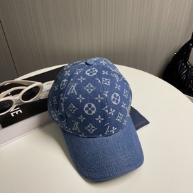 Новая оригинальная бейсболка LV Louis Vuitton, джинсовый узор LV,