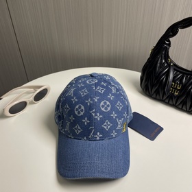 Новая оригинальная бейсболка LV Louis Vuitton, джинсовый узор LV,