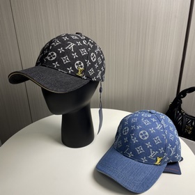 Новая оригинальная бейсболка LV Louis Vuitton, джинсовый узор LV,