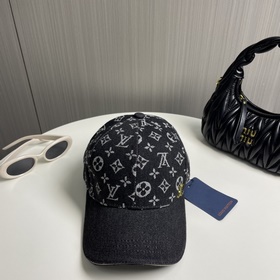 Новая оригинальная бейсболка LV Louis Vuitton, с джинсовым узором