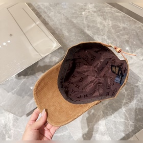 Louis Vuitton LV, веселая бейсболка из вельвета, новая осенняя мо