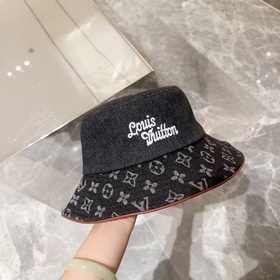 LV Louis Vuitton оригинальная вышитая рыбацкая кепка. Легкая и ды