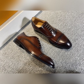 LV Классические мужские туфли Оксфорд для делового костюма Клас
