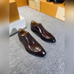 LV Классические мужские туфли Оксфорд для делового костюма Клас