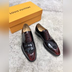 Louis Vuitton LV Классические мужские туфли Оксфорд для делового 