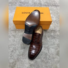 Louis Vuitton LV Классические мужские туфли Oxford для делового к