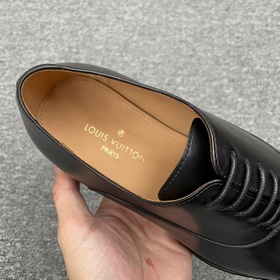 LV Классические мужские туфли Оксфорд для делового костюма. Двойн