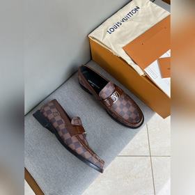 Оригинальное качество Louis Vuitton LV, кожаные туфли для отдыха,