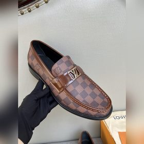 Оригинальное качество Louis Vuitton LV, кожаные туфли для отдыха,