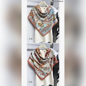 Шерстяной квадратный платок. Выражаю искреннюю благодарность. 【L