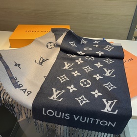 LV Louis Vuitton Официальное изображение мужского шарфа All About