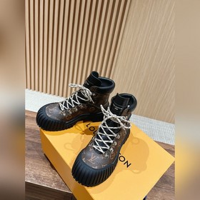 #Louis Vuitton Старый узор, толстая подошва, короткие ботинки, че