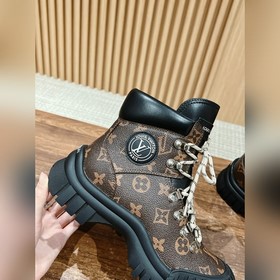 #Louis Vuitton Старый узор, толстая подошва, короткие ботинки, че