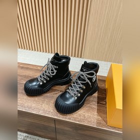 #Louis Vuitton Старый узор, толстая подошва, короткие ботинки, че