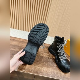 #Louis Vuitton Старый узор, толстая подошва, короткие ботинки, че