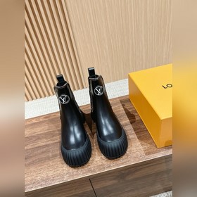 #Louis Vuitton Старый узор, толстая подошва, короткие ботинки, че