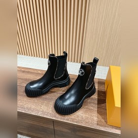 #Louis Vuitton Старый узор, толстая подошва, короткие ботинки, че