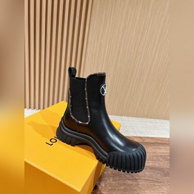 #Louis Vuitton Старый узор, толстая подошва, короткие ботинки, че