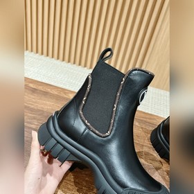 #Louis Vuitton Старый узор, толстая подошва, короткие ботинки, че